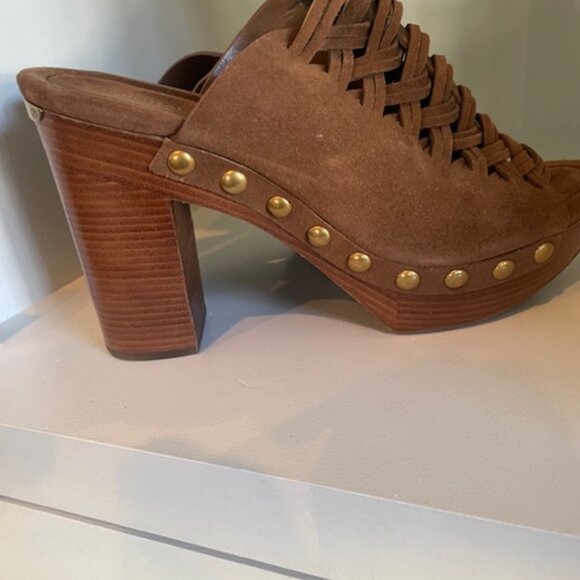 Michael Kors Suede Westley Open-Toe Mule 9.5 - Picture 4 of 7